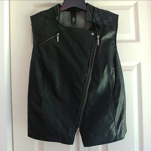 ✴️Lane Bryant, Black faux leather vest